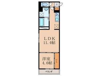 間取図 D-ROOM友田