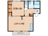 サンライト新町Ａ 1LDKの間取り