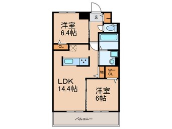 間取図 メルベージュ久留米