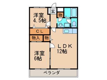 間取図 ベルハイツ水巻