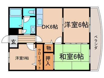 間取図 ベルハイツ水巻