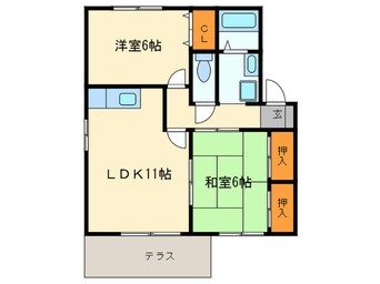 間取図 セジュール田島