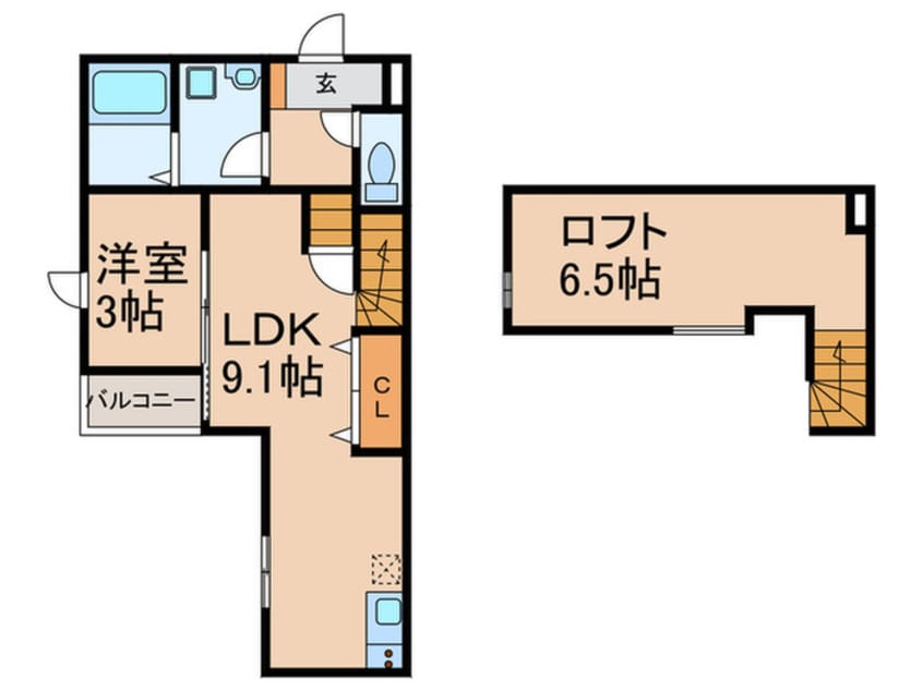 間取図 仮)ポラリス久留米West