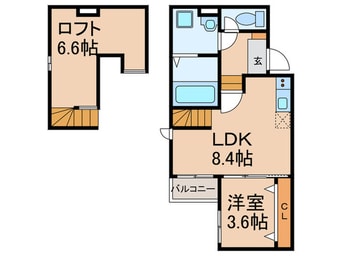 間取図 仮)ポラリス久留米West