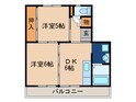 ヴィラナリー中間　6号棟の間取図
