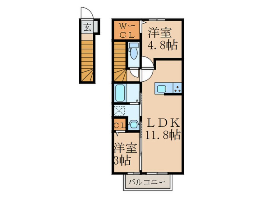 間取図 D-room築上町