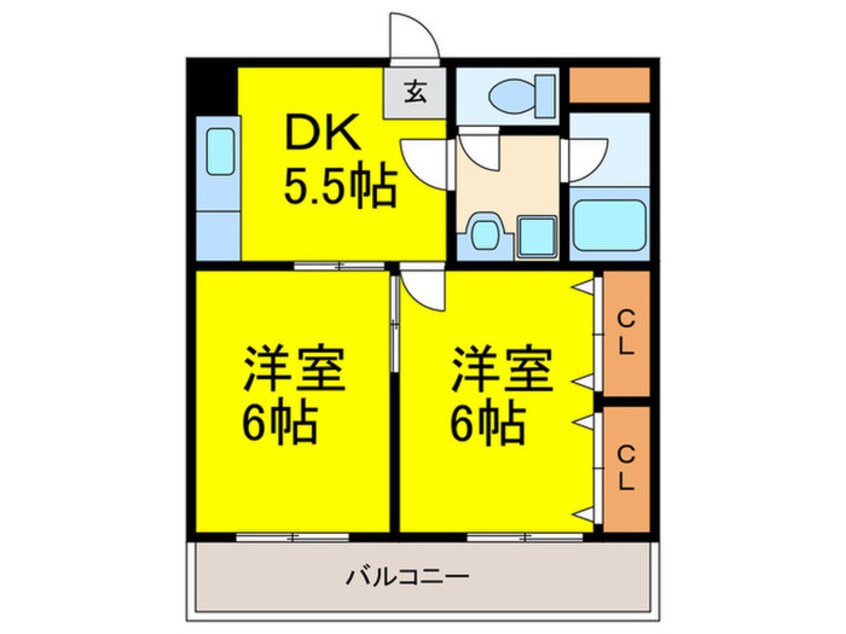 間取図 シティライフ博多駅南