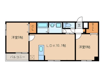 間取図 アリエス姪浜西