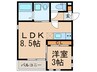 Ｇｒａｎｄｔｉｃ住吉Ⅱ 1LDKの間取り