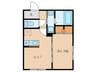 KAP六本松 1DKの間取り