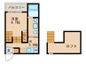 Ｃｒｅａ Ｃｏｕｒｔ箱崎 1Kの間取り
