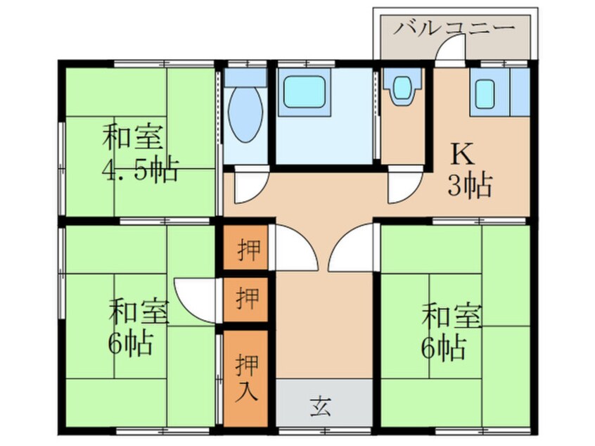 間取図 神崎ハイツＡ棟