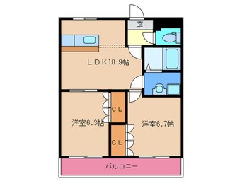 間取図 グランド･ビュー　Fukutsu