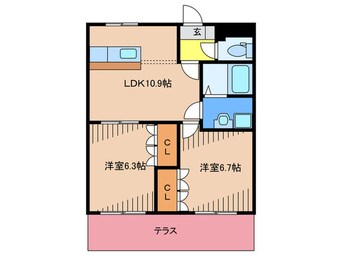 間取図 グランド･ビュー　Fukutsu