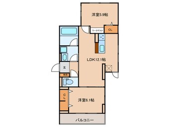 間取図 仮)D-Residence光丘町B棟