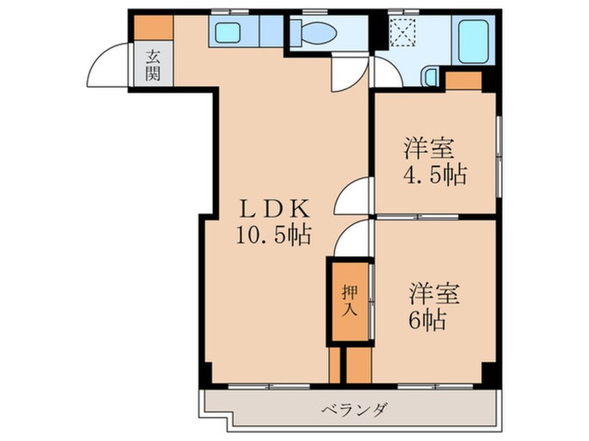 間取図 エルモス若松