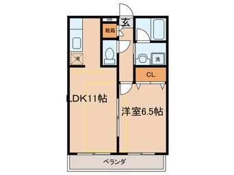間取図 ヴェルドミ－ル湯乃坂