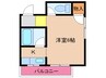 ふかがわビル 1Kの間取り