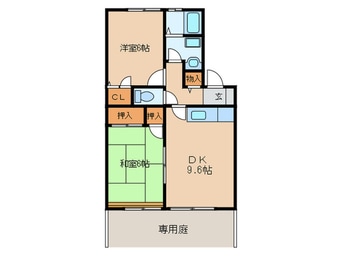 間取図 アムール８　Ｂ