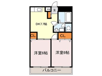 間取図 三愛室見マンション