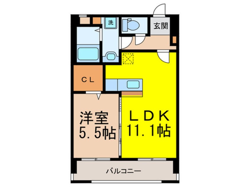 間取図 ウエストビレッジ大橋