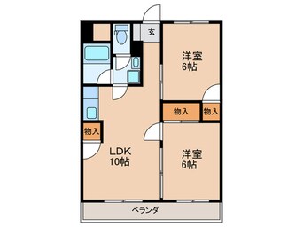 間取図 古賀第一ﾋﾞﾙ