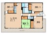 ｱｸﾛｽ小倉ｾﾝﾄﾗﾙｽｸｴｱ（608） 4LDKの間取り