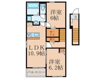 間取図 エスポワール築上