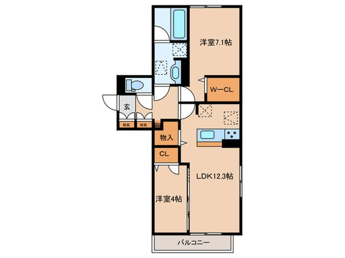 間取り図 アトレ西折尾