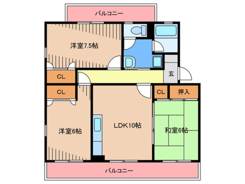 間取図 ＵＳコーポ