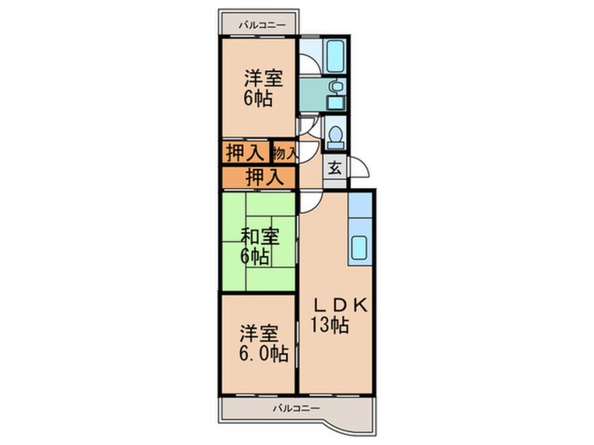 間取図 エクセル篠栗