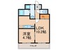 Ｔ－ＦＬＡＴ５８ 1LDKの間取り