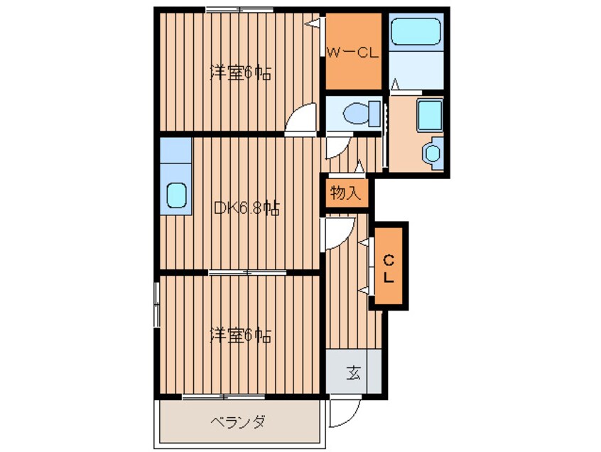 間取図 スターヒルズⅡ