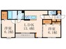 D-ROOM貴船 2LDKの間取り