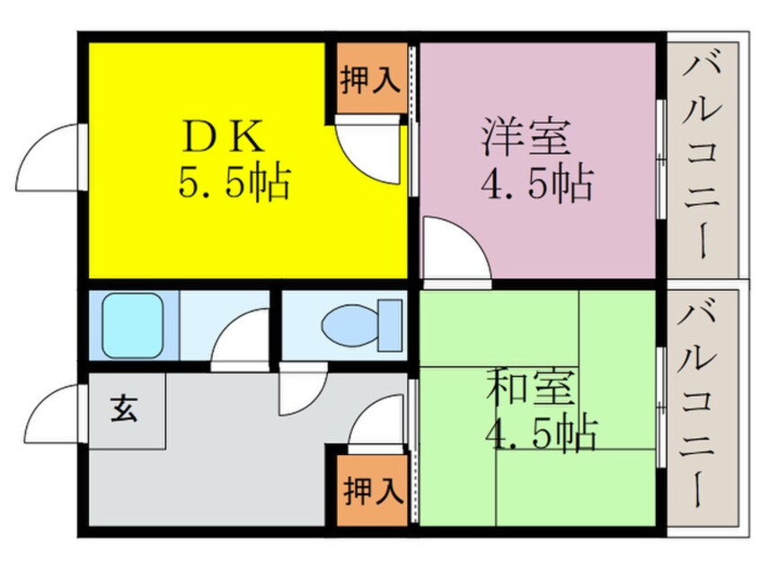 間取図 第１サンシャインビル