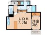 ユアプレイス土井 1LDKの間取り