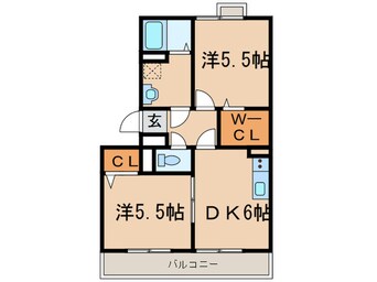 間取図 クレッシェンド黒崎
