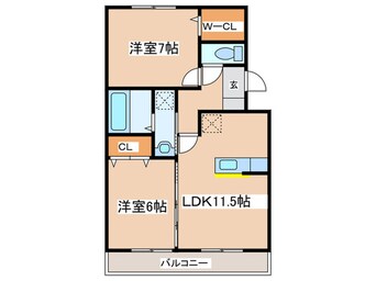 間取図 プレステ－ジ