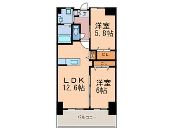 間取図 フェリス桃園公園通り