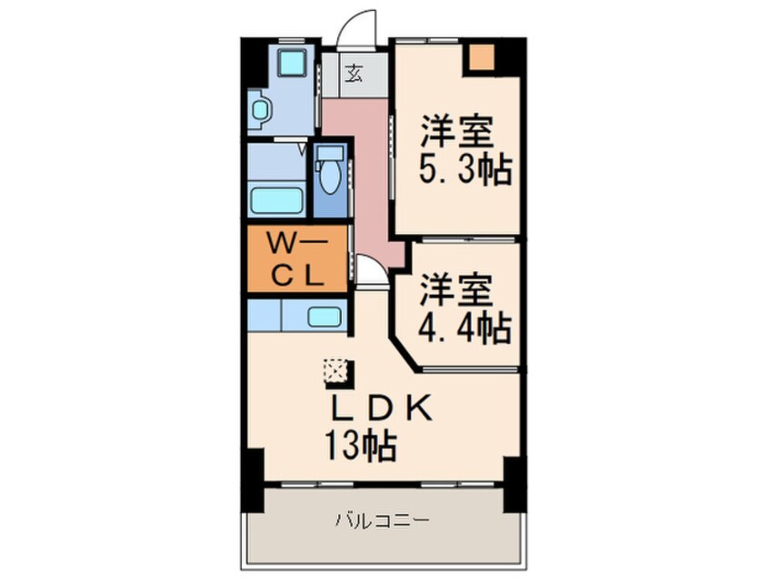 間取図 フェリス桃園公園通り