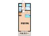 シエスタ平和 1Rの間取り