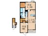 ベンティスカ 2LDKの間取り