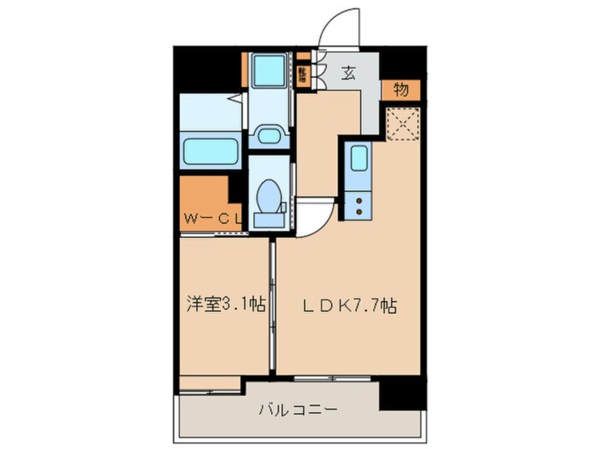 間取図 Ｇｒａｎｄ　パルム　大濠