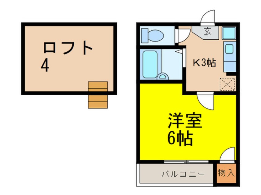 間取図 コーポひまわり