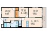 富士山荘 3LDKの間取り