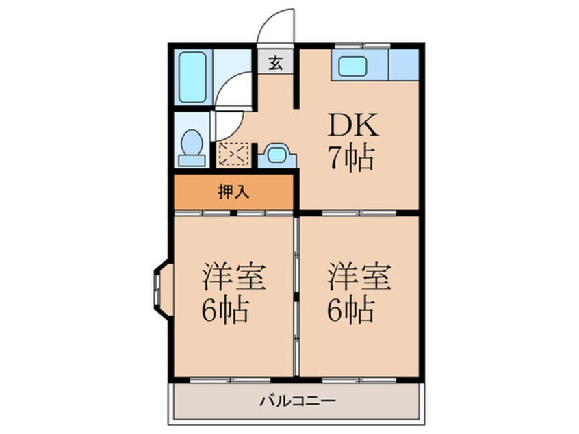 間取図 コーポ佐野