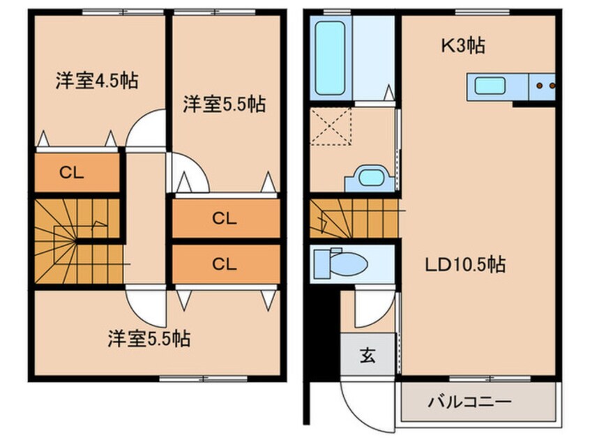 間取図 ソシオス赤間