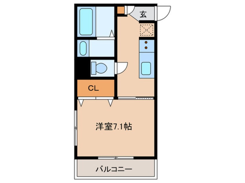 間取図 ムーラン・ルージュ下荒田