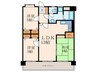 グランドパレス到津(207) 3LDKの間取り