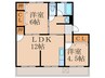 増田ハイツ 2LDKの間取り